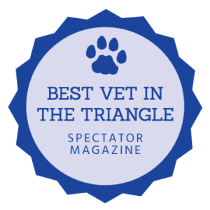 Best Vet in the Triangle by Spectator Magazine